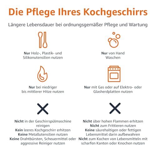 Amazon Basics 15-teiliges Kochgeschirr mit Antihaftbeschichtung, Schwarz